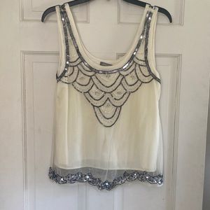 Sequin Embellished Tank Top